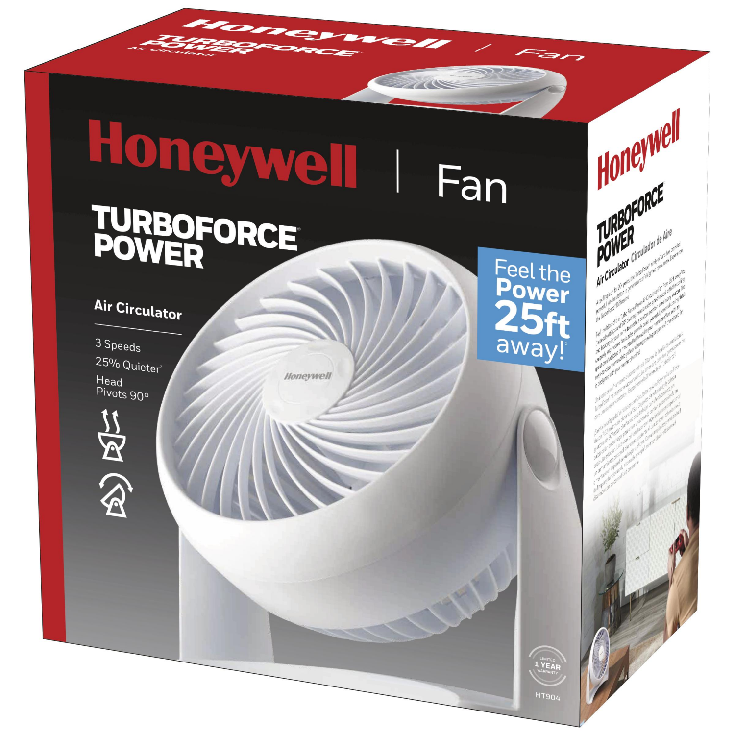 slide 1 of 3, Honeywell Air Circulator 1 ea, 1 ct