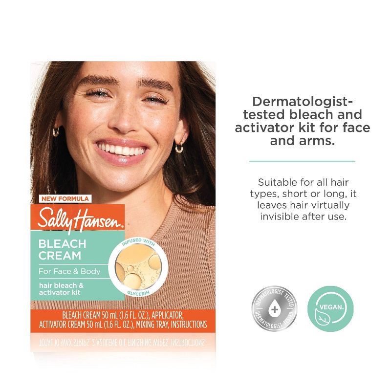 slide 6 of 10, Sally Hansen Bleach Cream For Face & Body - 1.6oz, 1.6 oz