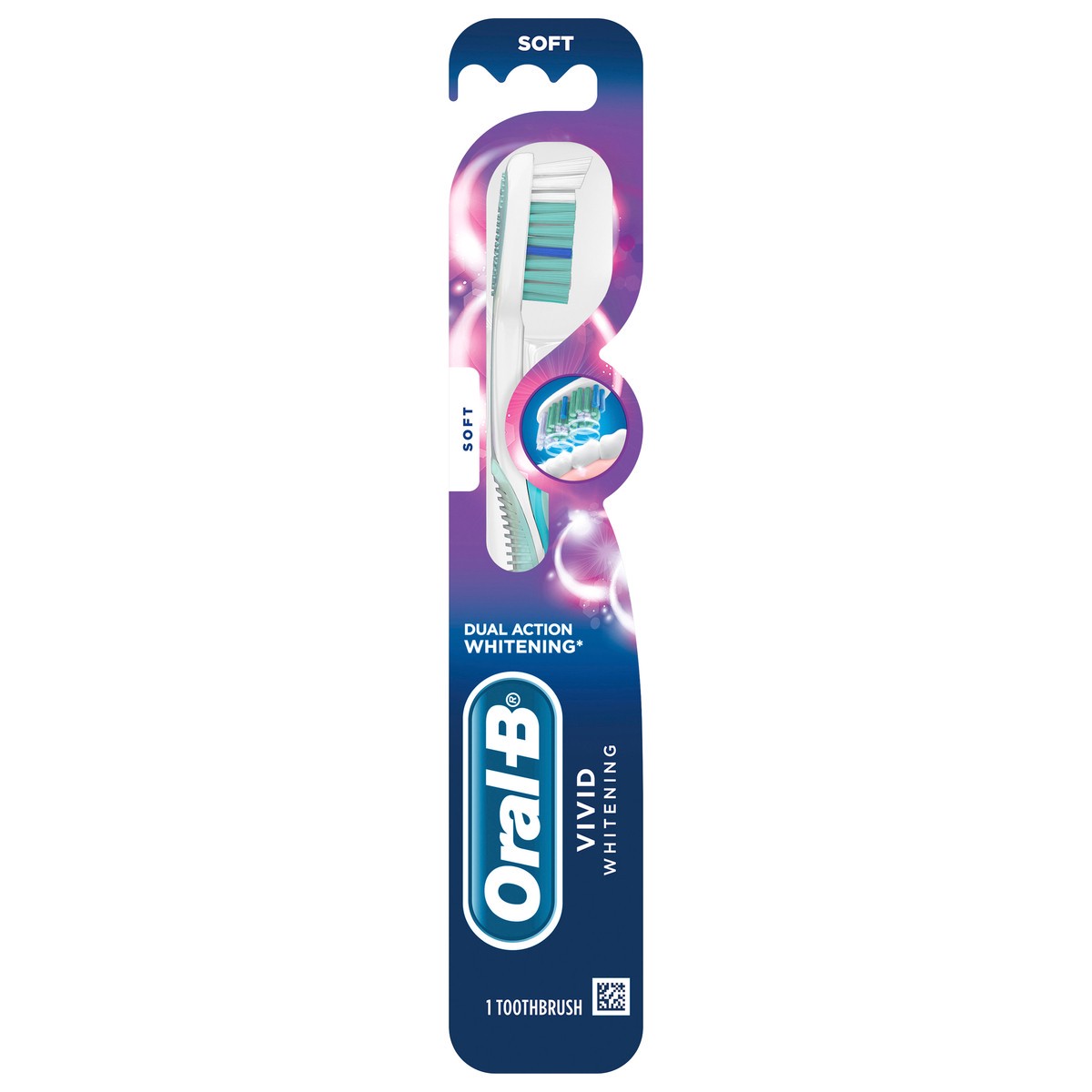 slide 1 of 6, Oral-B Soft Vivid Toothbrush, 1 ct