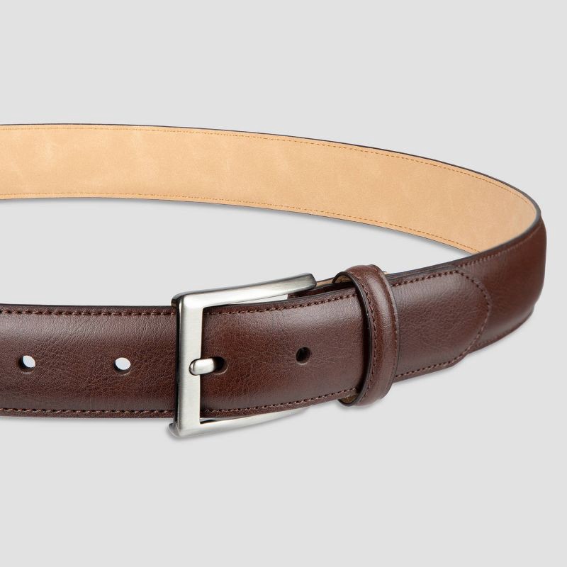 slide 3 of 5, Men's Haggar H26 Dress Belt - Brown M, 1 ct