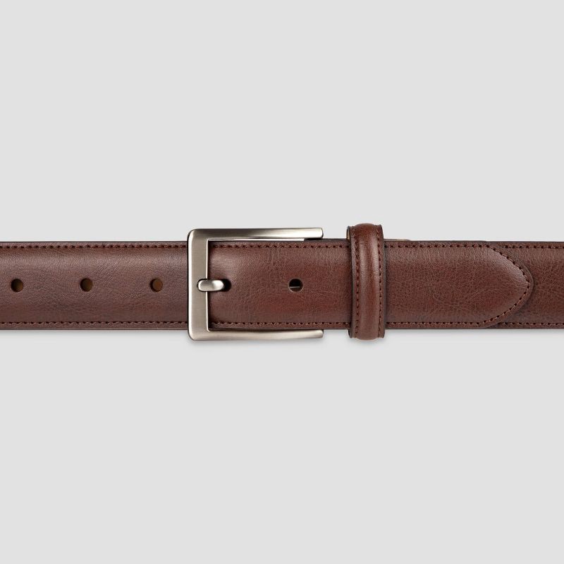 slide 4 of 5, Men's Haggar H26 Dress Belt - Brown M, 1 ct