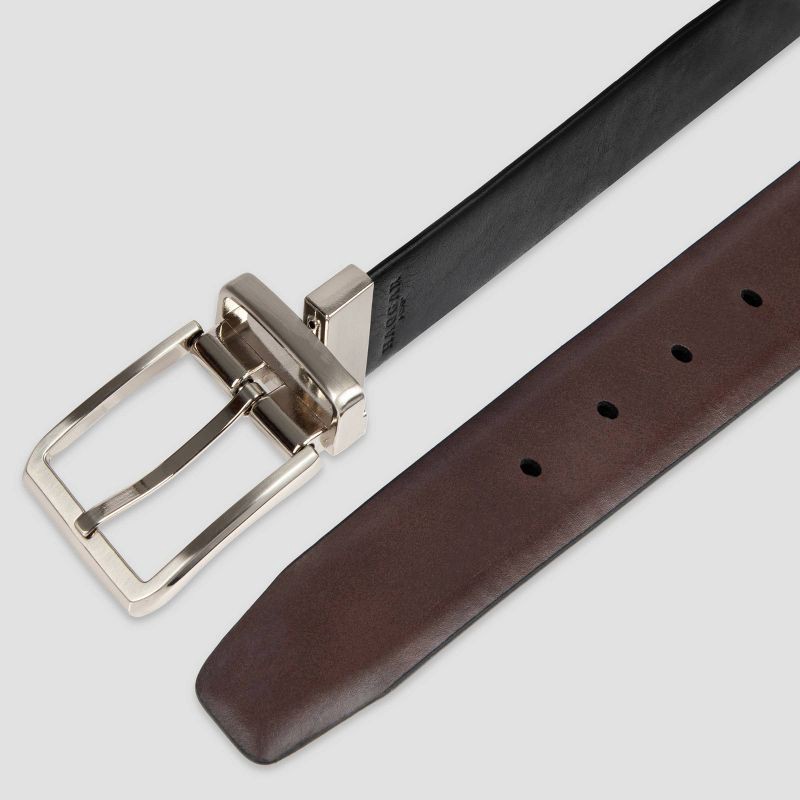 slide 6 of 7, Men's Haggar H26 Reversible Dress Belt - Brown/Black M, 1 ct
