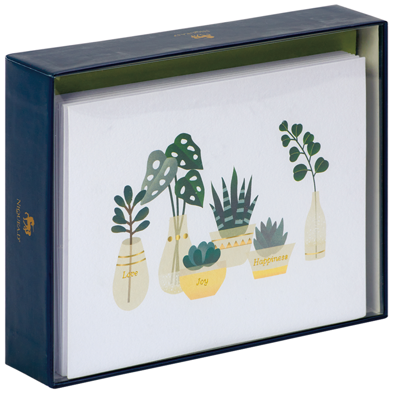 slide 1 of 1, Avanti Niquead Boxed Notes Houseplants, 1 ct