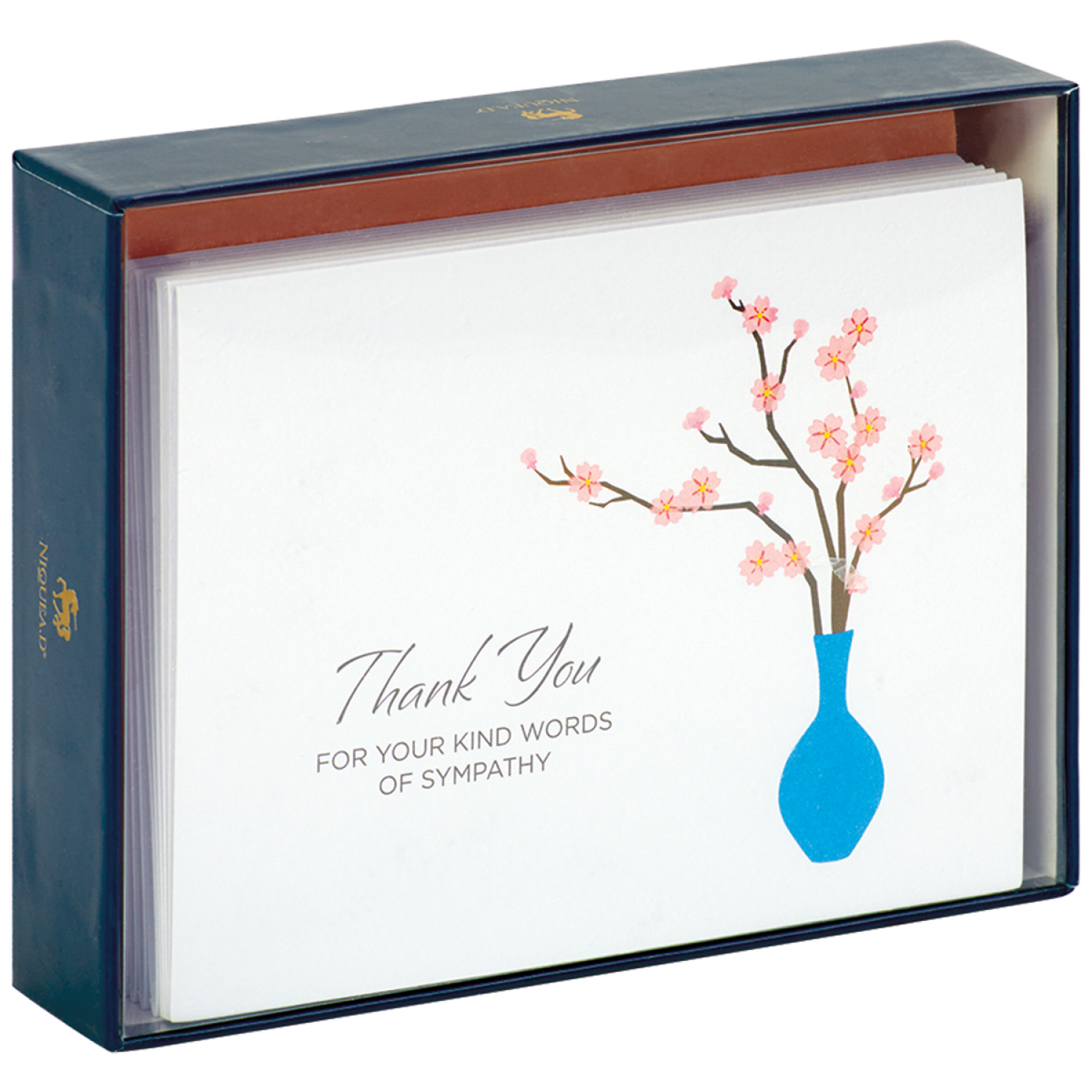 slide 1 of 1, Avanti Niquead Boxed Nts Sympthy Blossom, 1 ct