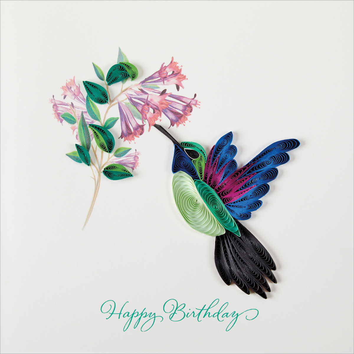 slide 1 of 1, Avanti NiqueaD Card Bday Hummingbird Bir, 1 ct