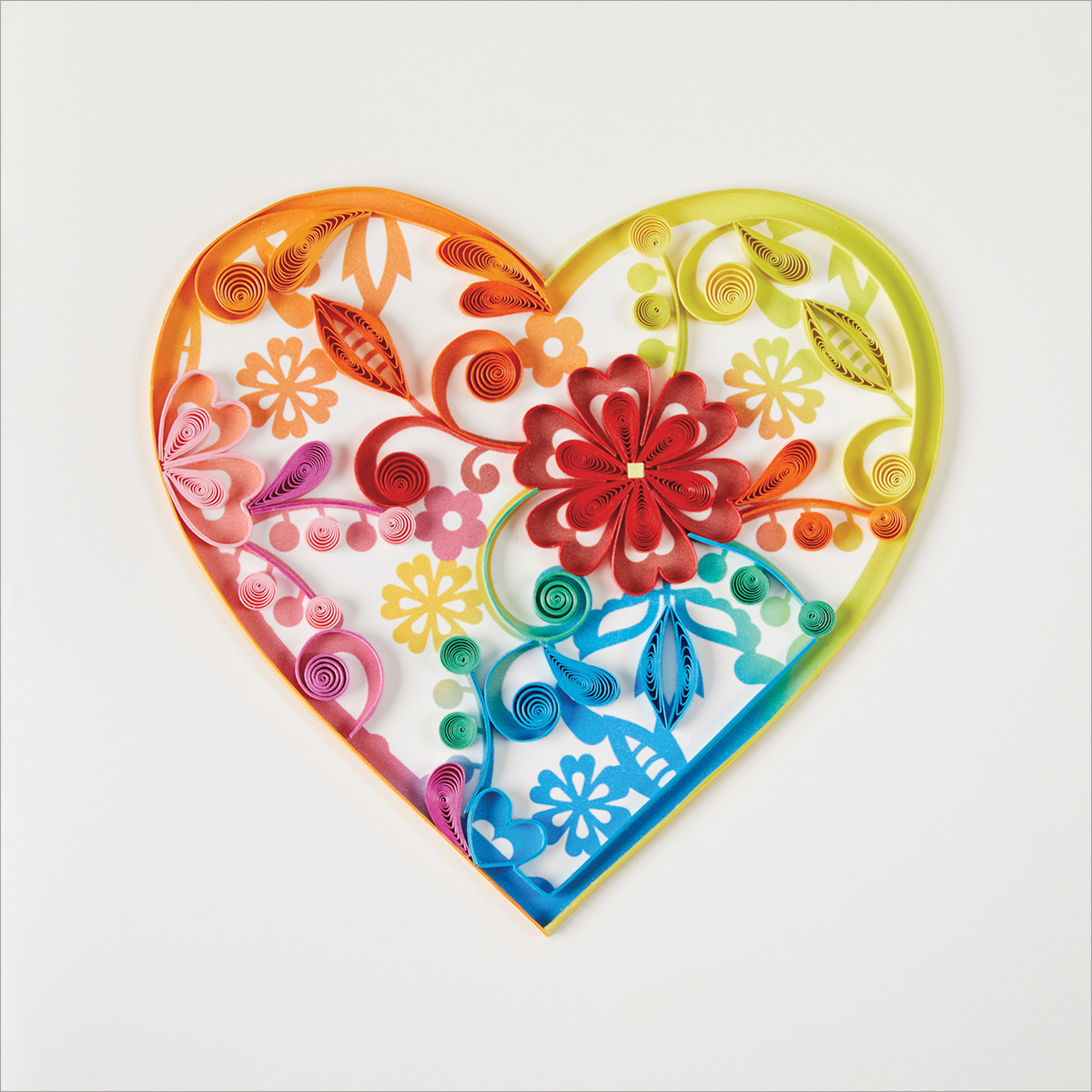 slide 1 of 1, Avanti NiqueaD Card Blank Heart Blank, 1 ct