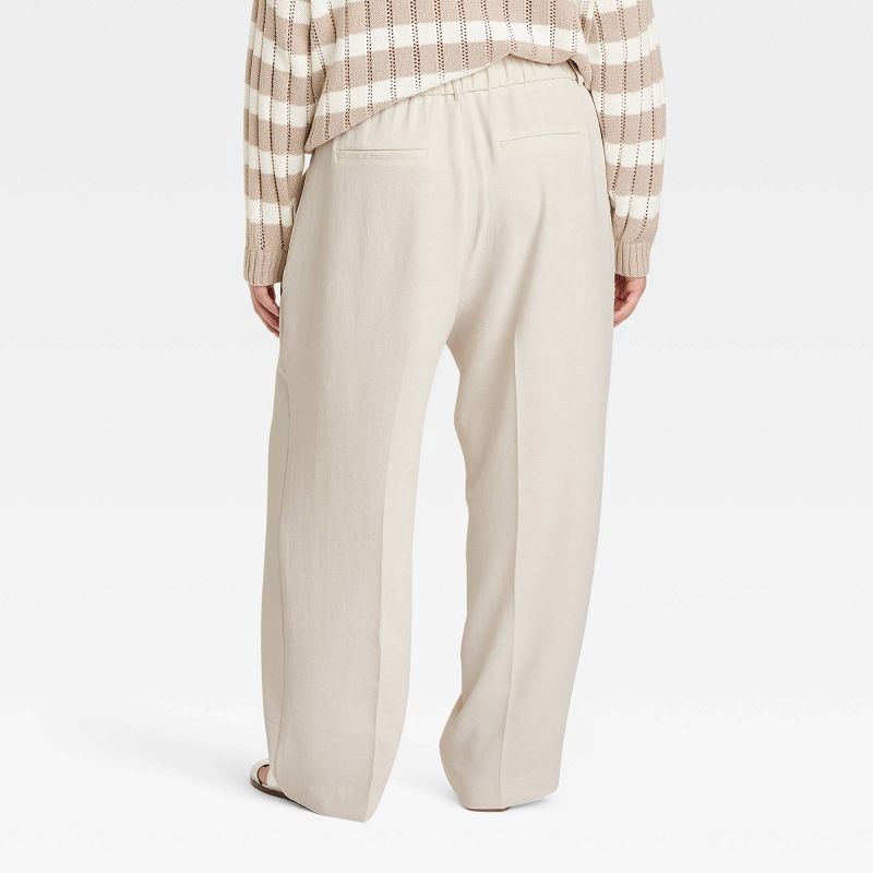 slide 2 of 3, Women's Signature Crepe Essential Trouser - A New Day™ Off-White 17, 1 ct