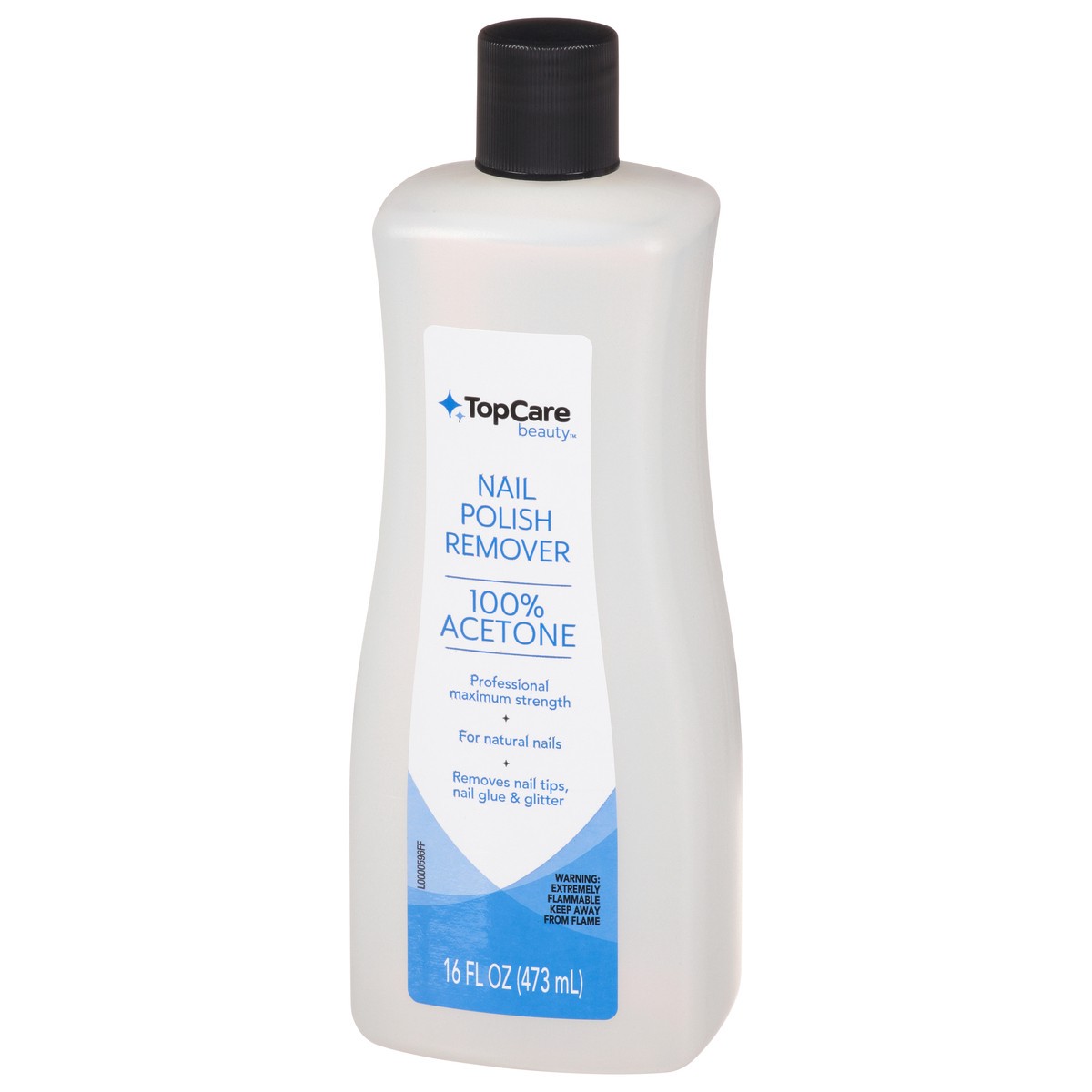 slide 6 of 9, TopCare 100% Acetone Nail Polish Remover, 16 fl oz