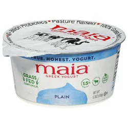 MaiaOrganic Grass-Fed Plain Greek Yogurt 5.3 oz