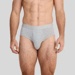 Jockey Generation™ Men's 4pk Lightweight Cotton Briefs - Black/Gray XL: Mid Rise, Elastic Waistband, Machine Washable