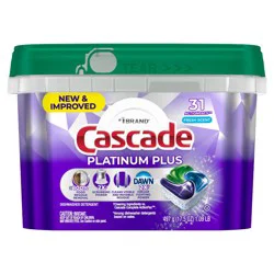 Cascade Platinum Plus Pods Dishwasher Detergent - Fresh - 31ct