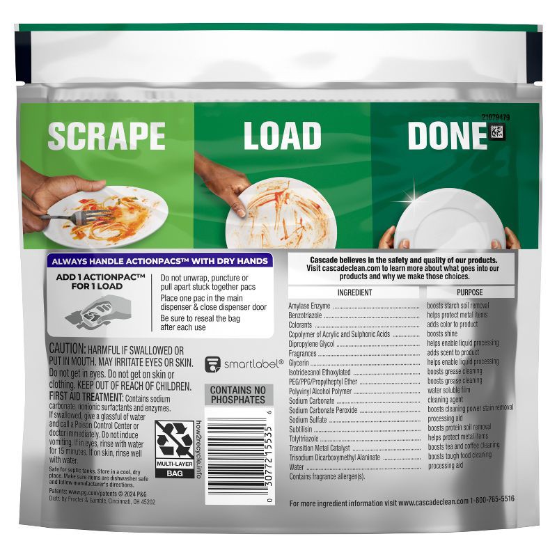 slide 10 of 10, Cascade Platinum Pods Dishwasher Detergent - Fresh - 12ct, 12 ct