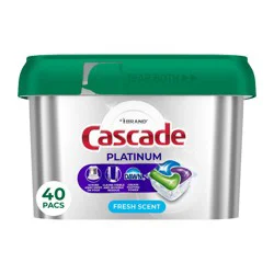 Cascade Platinum Pods Dishwasher Detergent - Fresh - 40ct