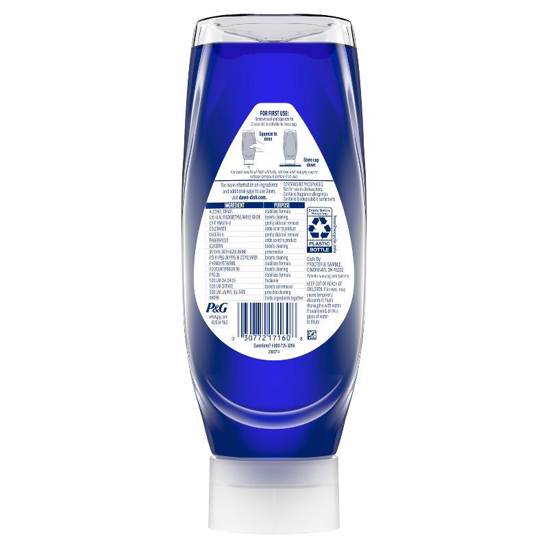 slide 11 of 11, Dawn Platinum Plus PowerSuds Ez Squeeze Dish Soap - Fresh Rain - 17.4 fl oz, 17.4 fl oz