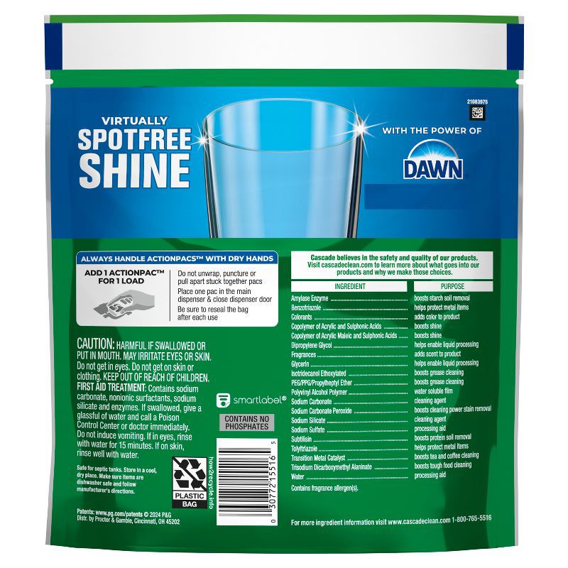 slide 10 of 10, Cascade Fresh Scent Complete Pods Dishwasher Detergents - 16ct, 16 ct