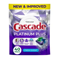Cascade Platinum Plus Pods Dishwasher Detergent - Fresh - 40ct