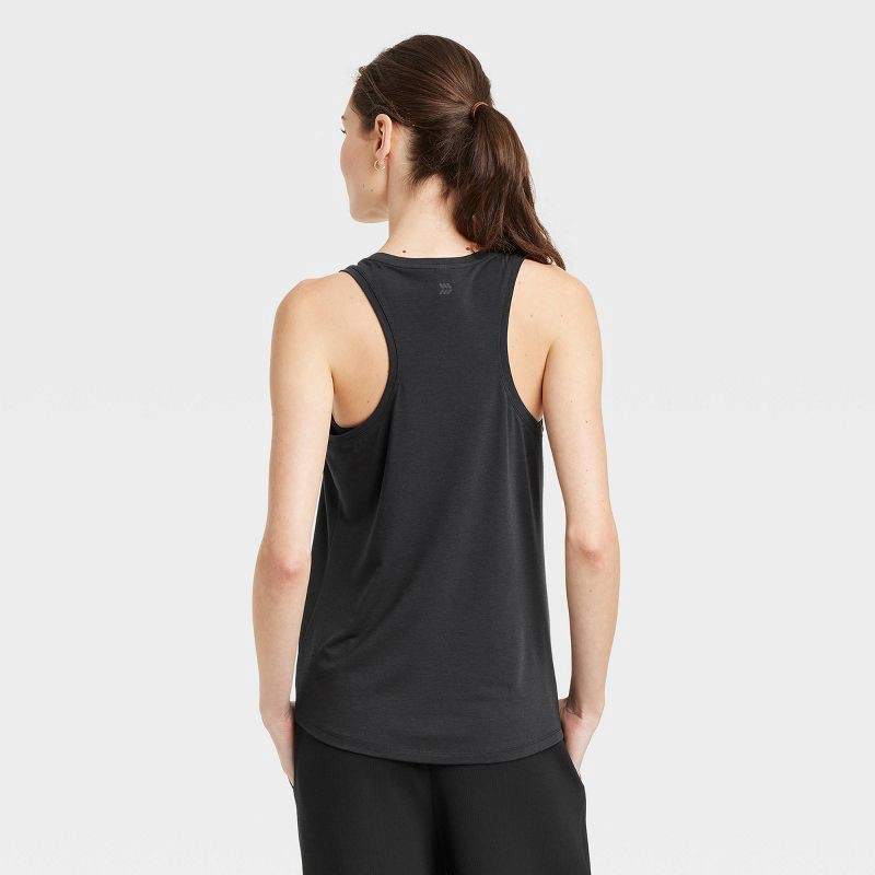 slide 2 of 5, Women's Beyond Ease Racerback Tank Top - All In Motion™ Black M: Moisture Wicking, Quick Drying, 1 ct