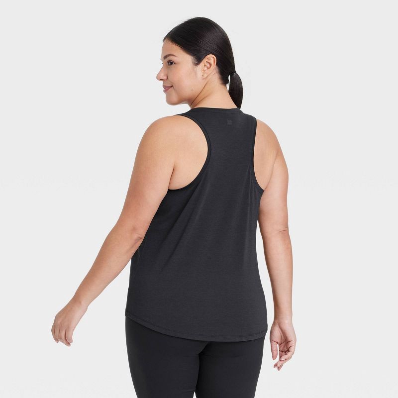 slide 4 of 5, Women's Beyond Ease Racerback Tank Top - All In Motion™ Black M: Moisture Wicking, Quick Drying, 1 ct