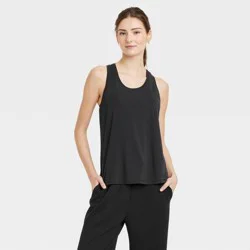 Women's Beyond Ease Racerback Tank Top - All In Motion™ Black M: Moisture Wicking, Quick Drying