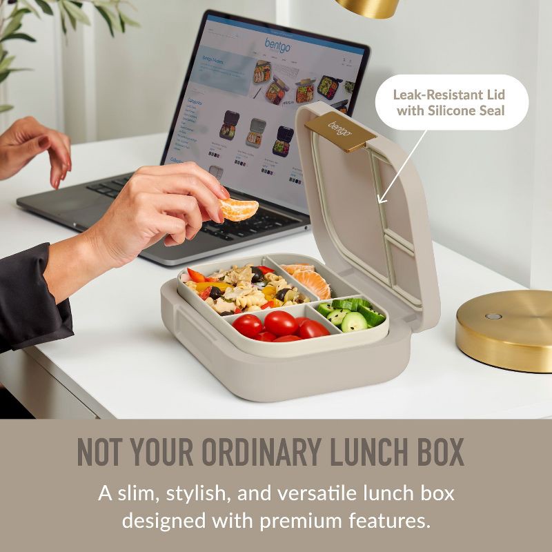 slide 2 of 8, Bentgo Modern Leak Proof Lunch Box - Sandstone, 1 ct