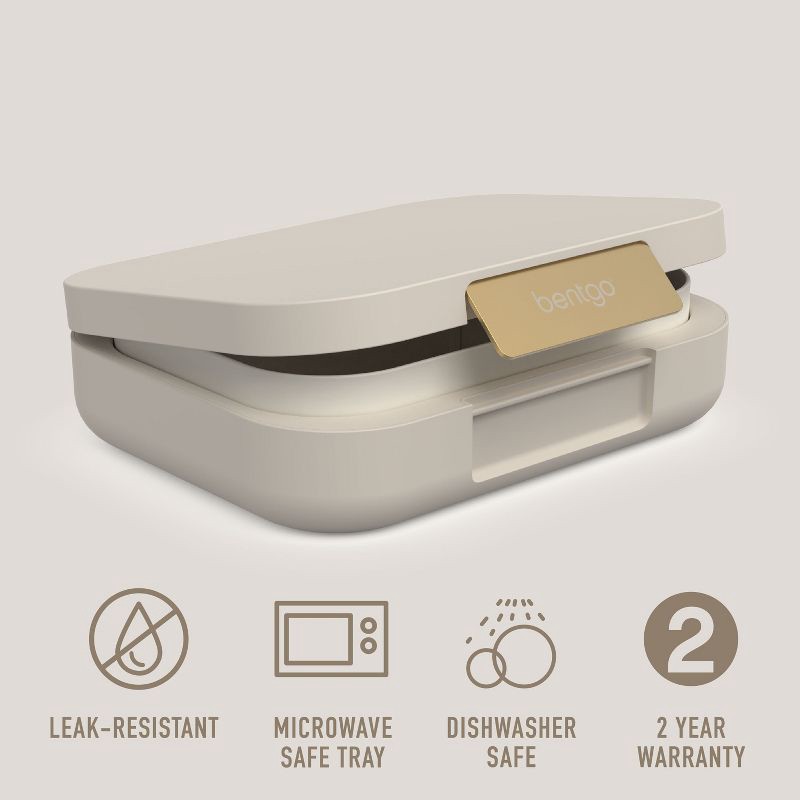 slide 3 of 8, Bentgo Modern Leak Proof Lunch Box - Sandstone, 1 ct