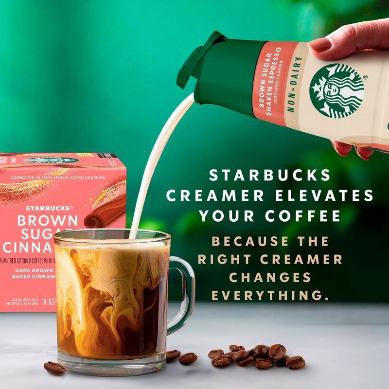 slide 5 of 9, Starbucks Creamer Oatmilk Brown Sugar Cinnamon Coffee Creamer - 28 fl oz, 28 fl oz