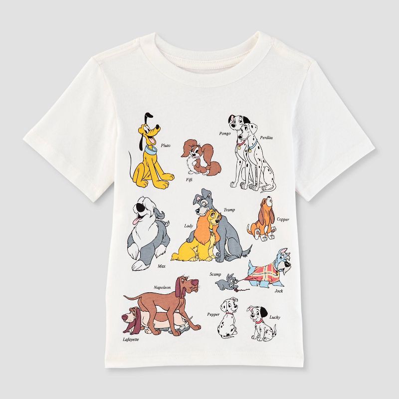 slide 1 of 3, Baby Disney Dogs T-Shirt - White 18M, 1 ct