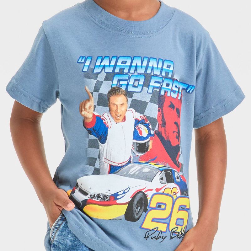 slide 2 of 4, Toddler Boys' Talladega Nights Ricky Bobby T-Shirt - Blue 18M, 1 ct