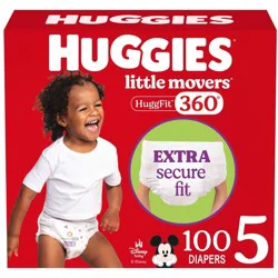 Huggies Little Movers 360 Pull On Diapers - Size 5 - 100ct
