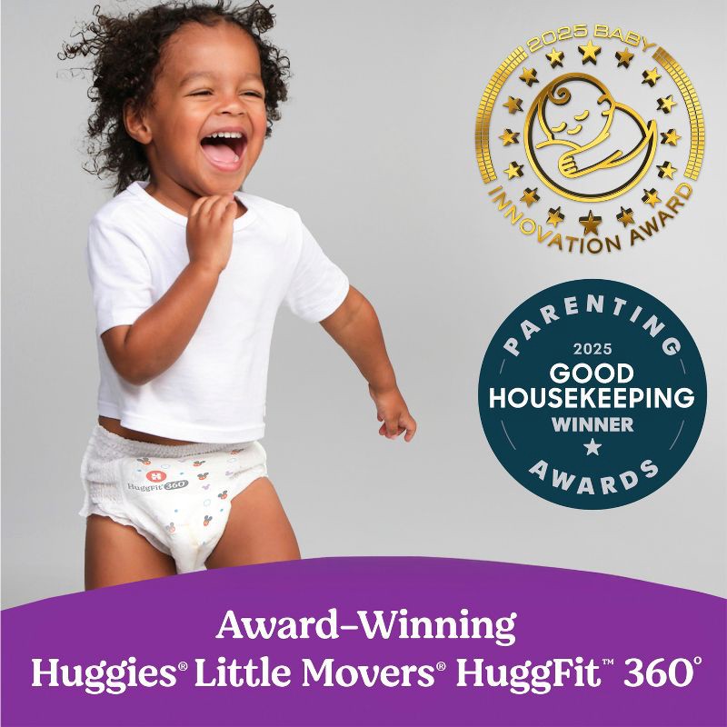 slide 7 of 14, Huggies Little Movers HuggFit 360 Pull On Diapers - Size 6 - 80ct, 6 x 80 ct
