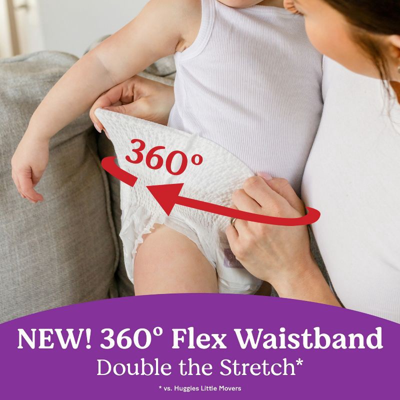 slide 3 of 13, Huggies Little Movers HuggFit 360 Pull On Diapers - Size 5 - 56ct, 5 x 56 ct