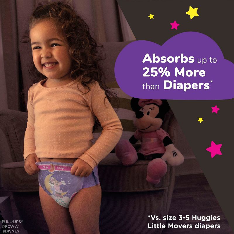 slide 5 of 11, Pull-Ups Girls' Night-Time Potty Training Pants - 4T-5T - 52ct, 52 ct