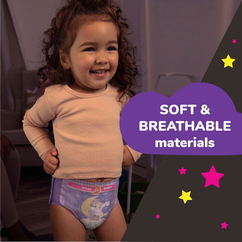 slide 9 of 11, Pull-Ups Girls' Night-Time Potty Training Pants - 4T-5T - 52ct, 52 ct