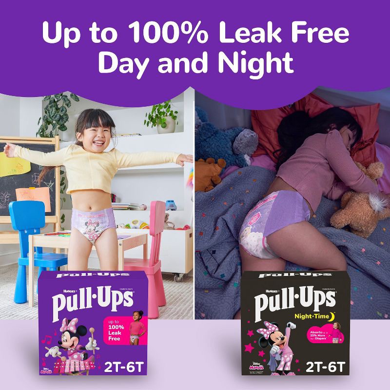 slide 11 of 11, Pull-Ups Girls' Night-Time Potty Training Pants - 4T-5T - 52ct, 52 ct