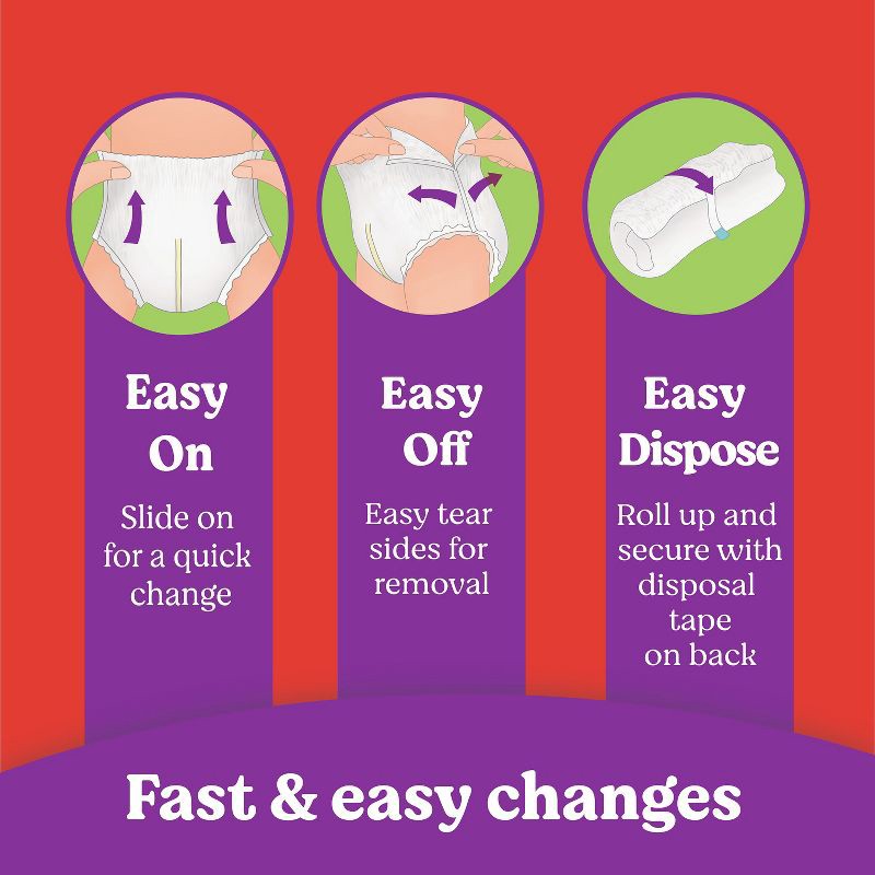 slide 4 of 13, Huggies Little Movers HuggFit 360 Pull On Diapers - Size 7 - 70ct, 7 x 70 ct