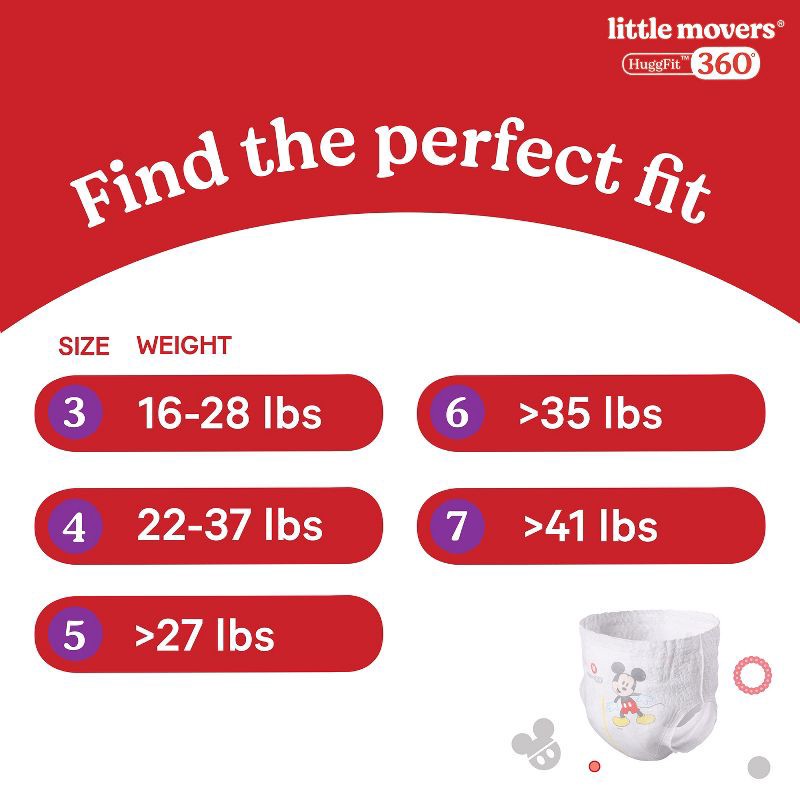 slide 13 of 13, Huggies Little Movers HuggFit 360 Pull On Diapers - Size 7 - 70ct, 7 x 70 ct