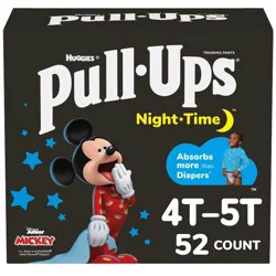 Pull-Ups Boys' Night-Time Potty Training Pants - 4T-5T - 52ct