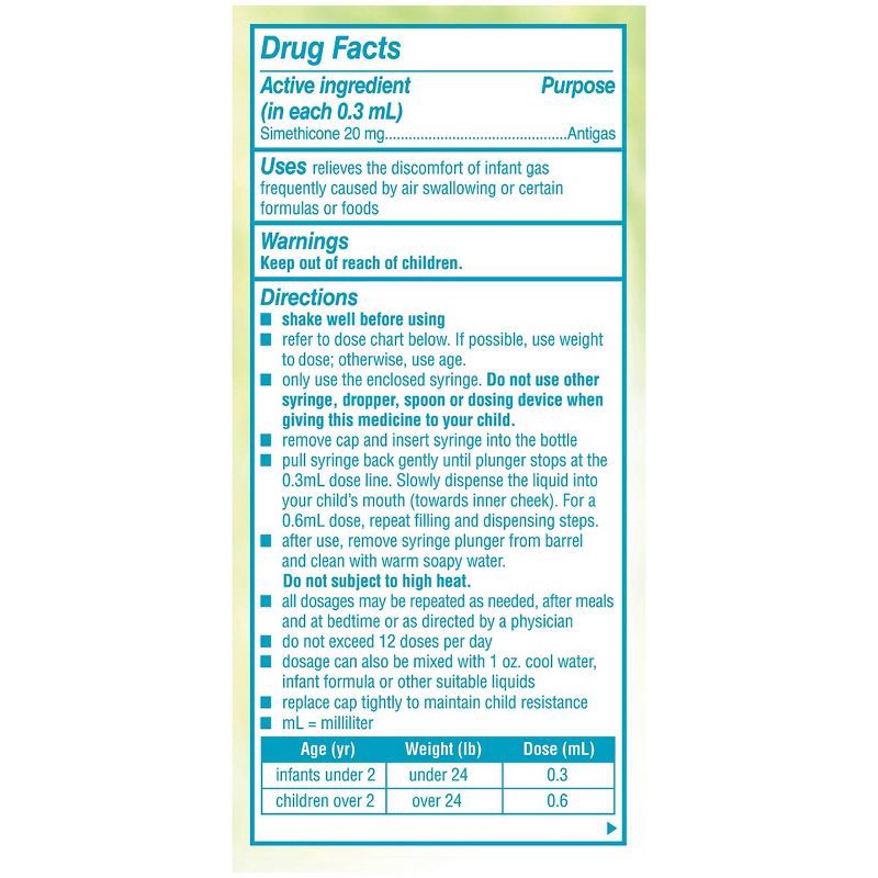slide 2 of 9, Mylicon Infants Gas Relief Drops Dye Free - 0.5 fl oz, 0.5 fl oz