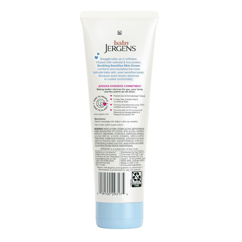 slide 2 of 9, Baby Jergens Soothing Sensitive Skin Cream - Fragrance Free - 8 fl oz, 8 fl oz