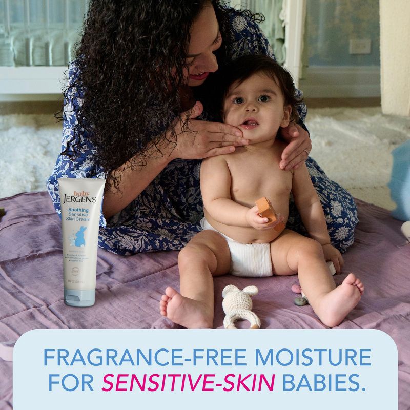 slide 3 of 9, Baby Jergens Soothing Sensitive Skin Cream - Fragrance Free - 8 fl oz, 8 fl oz