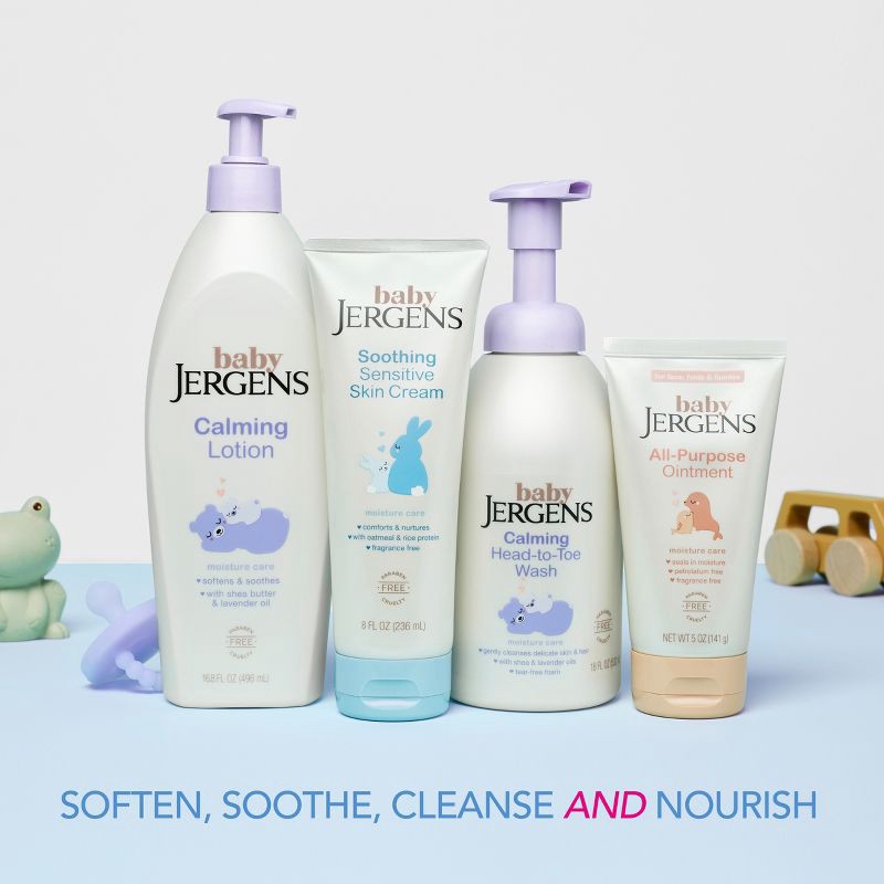 slide 8 of 9, Baby Jergens Soothing Sensitive Skin Cream - Fragrance Free - 8 fl oz, 8 fl oz