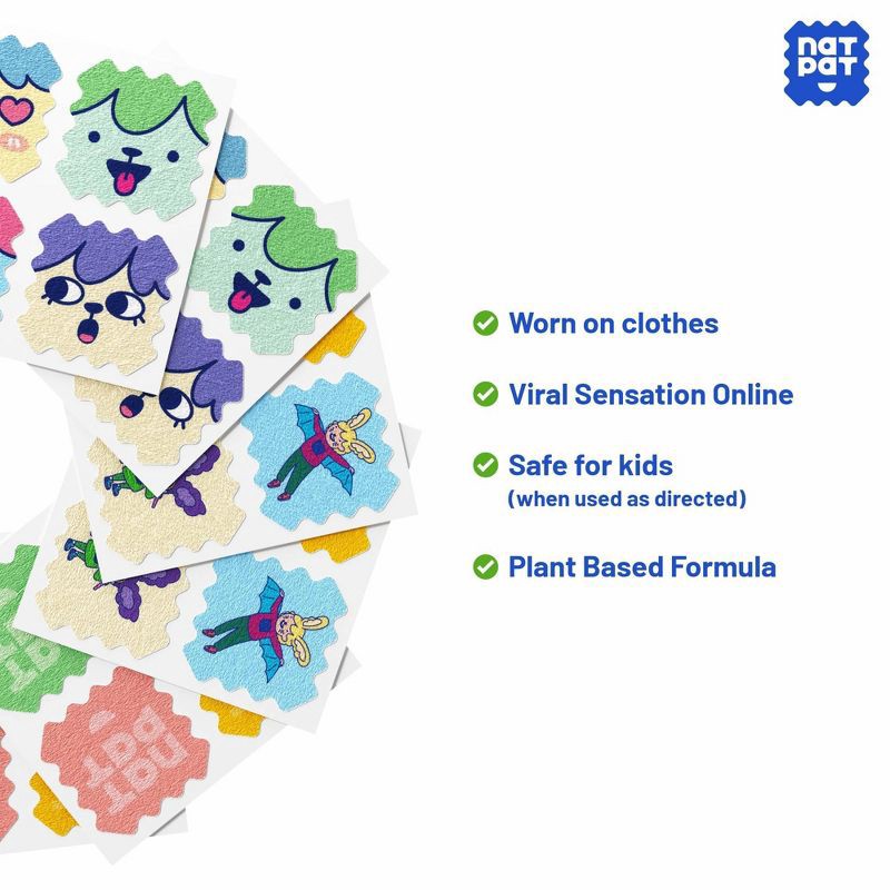 slide 5 of 8, NATPAT Baby Mosquito Repellent Stickers - 24ct, 24 ct