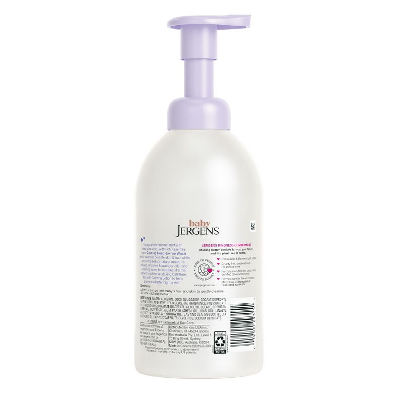 slide 2 of 9, Baby Jergens Calming Head-to-Toe Tear-Free Foam Shampoo and Body Wash - 18 fl oz, 18 fl oz