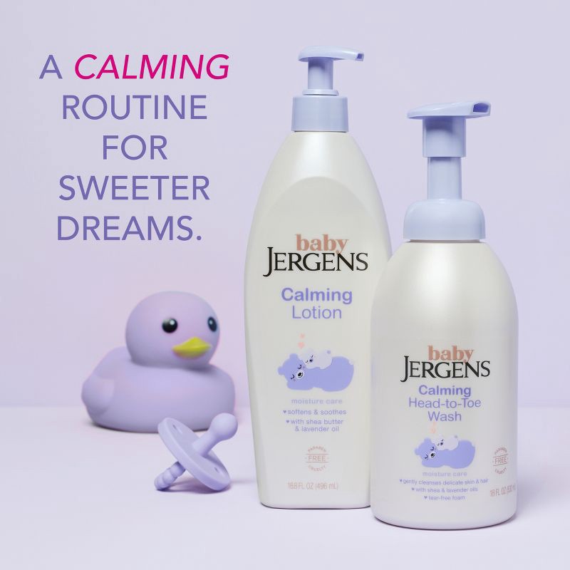 slide 7 of 9, Baby Jergens Calming Head-to-Toe Tear-Free Foam Shampoo and Body Wash - 18 fl oz, 18 fl oz