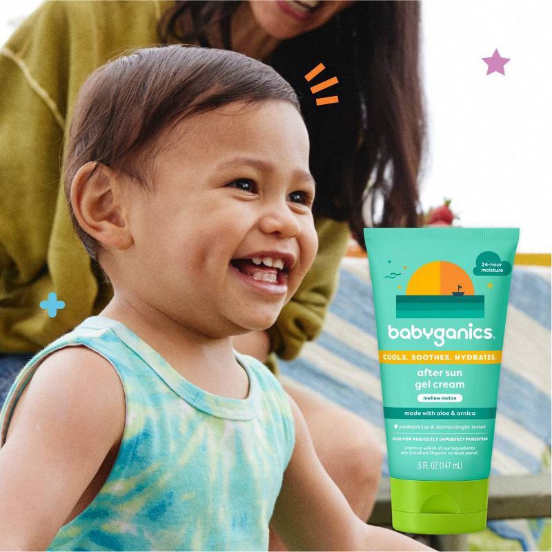 slide 5 of 7, Babyganics After Sun Gel Cream - 5 fl oz, 5 fl oz