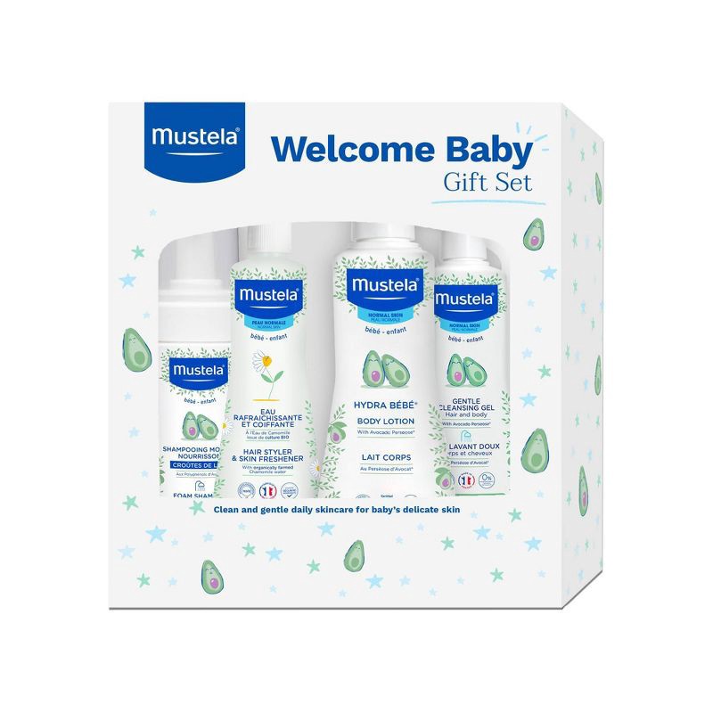 slide 1 of 8, Mustela Welcome Baby Gift Set - 4pc, 4 ct