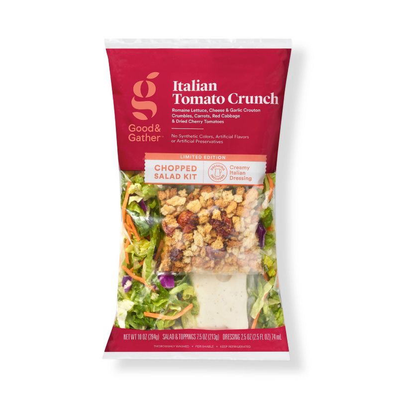 slide 1 of 3, Italian Tomato Crunch Chopped Salad Kit - 10oz - Good & Gather™, 10 oz