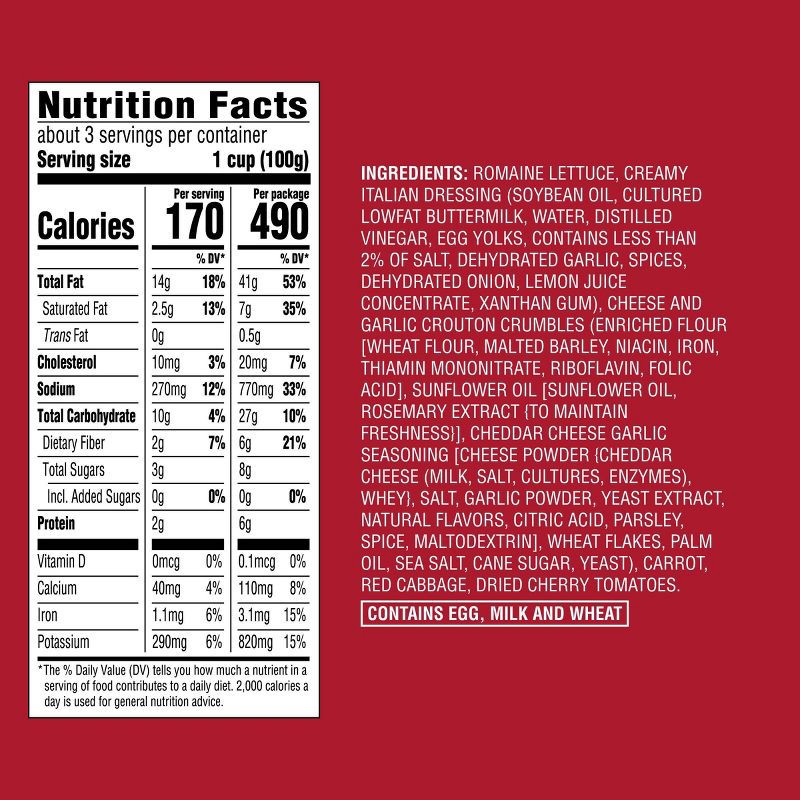 slide 4 of 4, Italian Tomato Crunch Chopped Salad Kit - 10oz - Good & Gather™, 10 oz