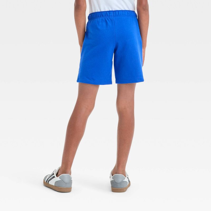 slide 2 of 3, Boys' Pull-On Shorts - Cat & Jack™ Royal Blue L: French Terry, Drawstring Waist, 7.5" Inseam, 1 ct