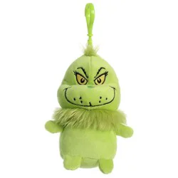 Dr. Seuss Squishy Grinch Christmas Plush Clip